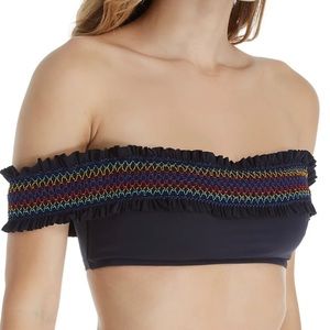 NWT! Bleu Rod Beattie Off The Shoulder Bandeau Swim Top! *TOP ONLY